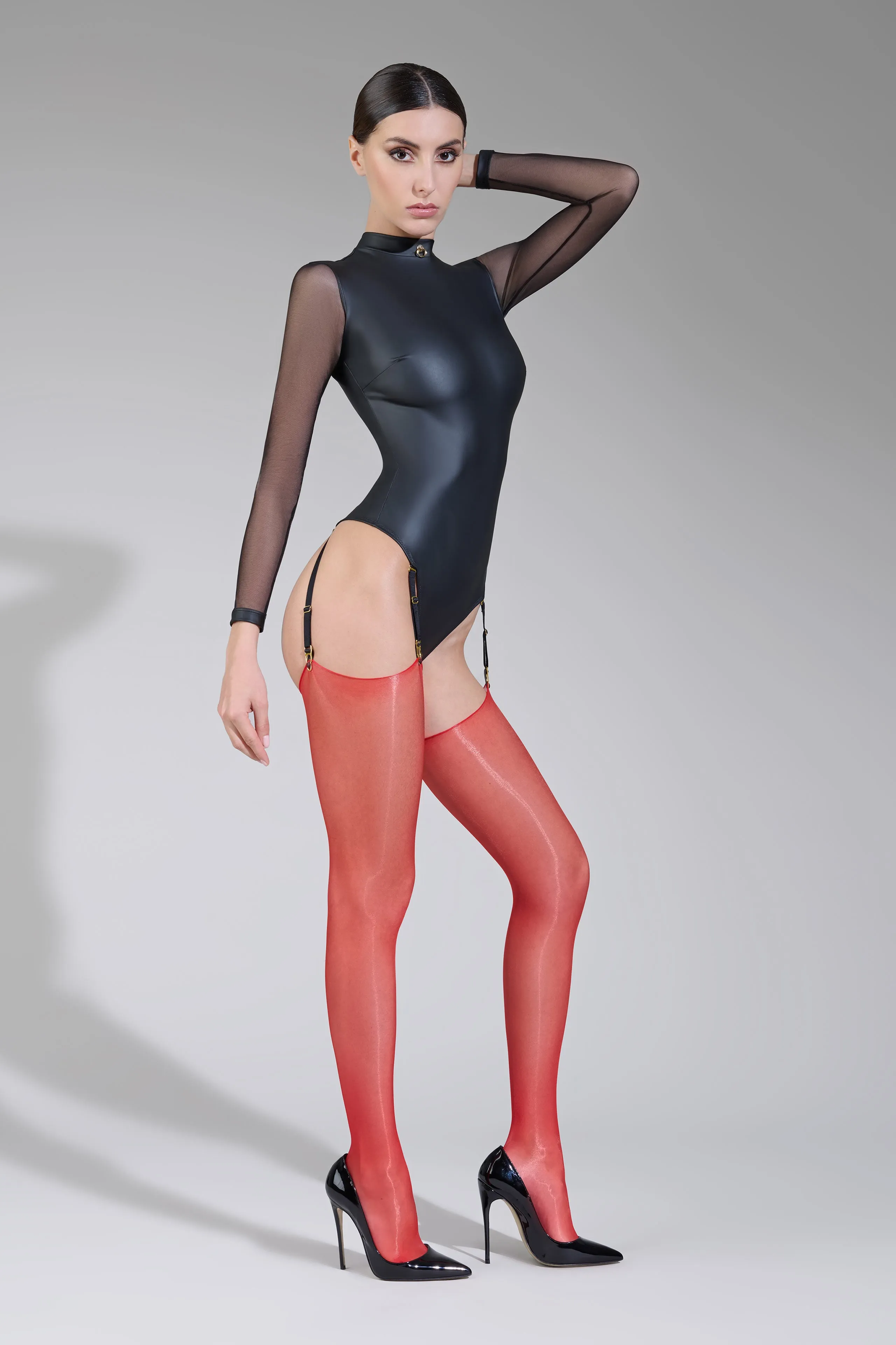 10D rolled up iced stockings - Les Coquetteries
