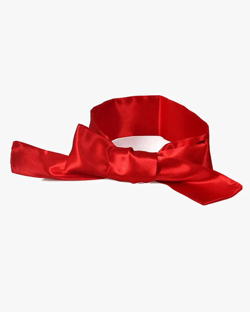 Adjustable 62 Satin Silk Eye Mask Kit