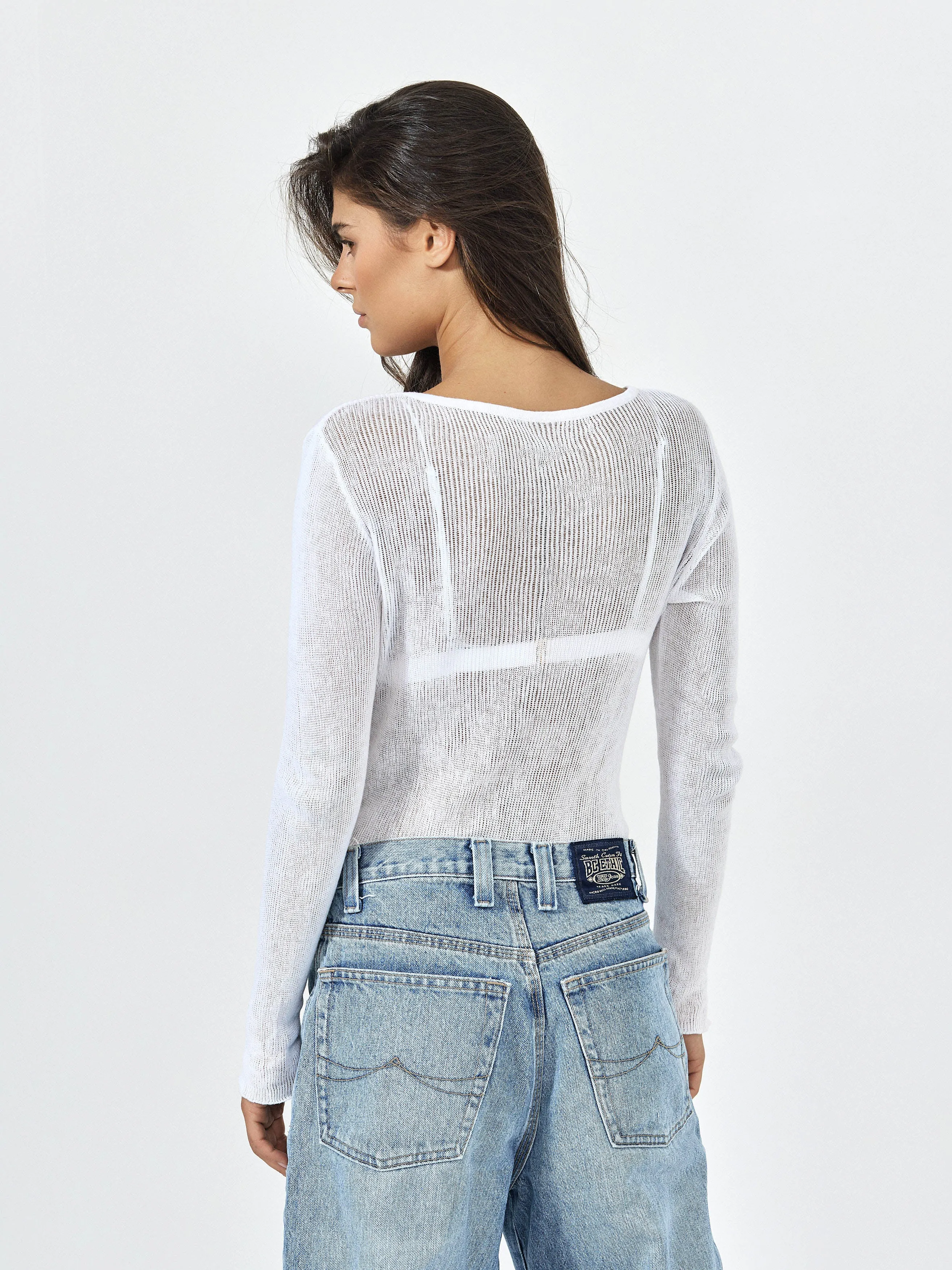 Alexis Sheer Cotton Shirt - White