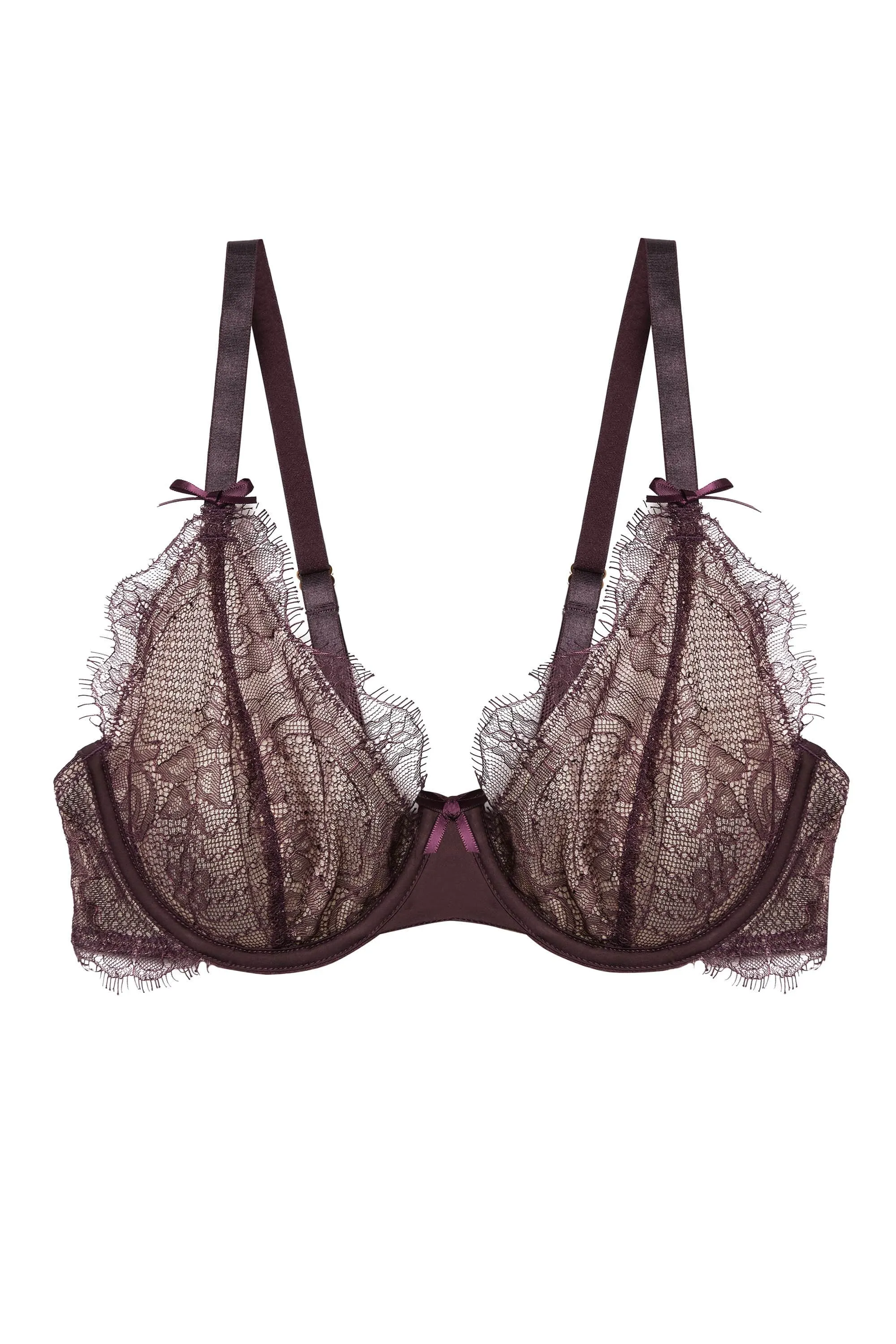 Alvara Plum Lace Bra