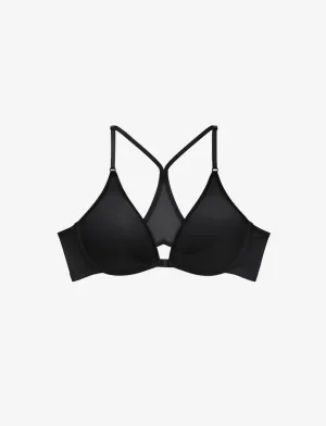 Bare Mesh Front Close Racerback Bra