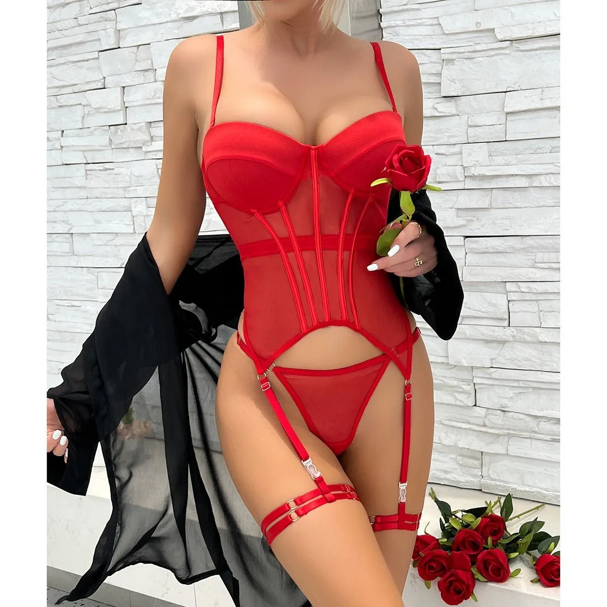 Bordeaux Bliss Two Piece Lingerie Set