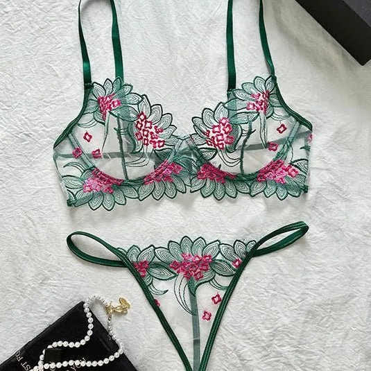 Botanic Babe Garden Embroidered Lingerie