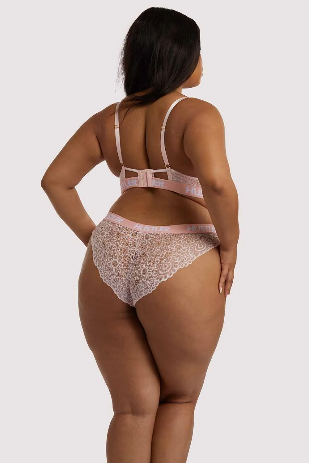 Branded Lace Baby Pink Brief