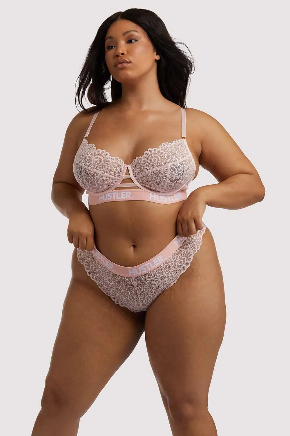 Branded Lace Baby Pink Brief