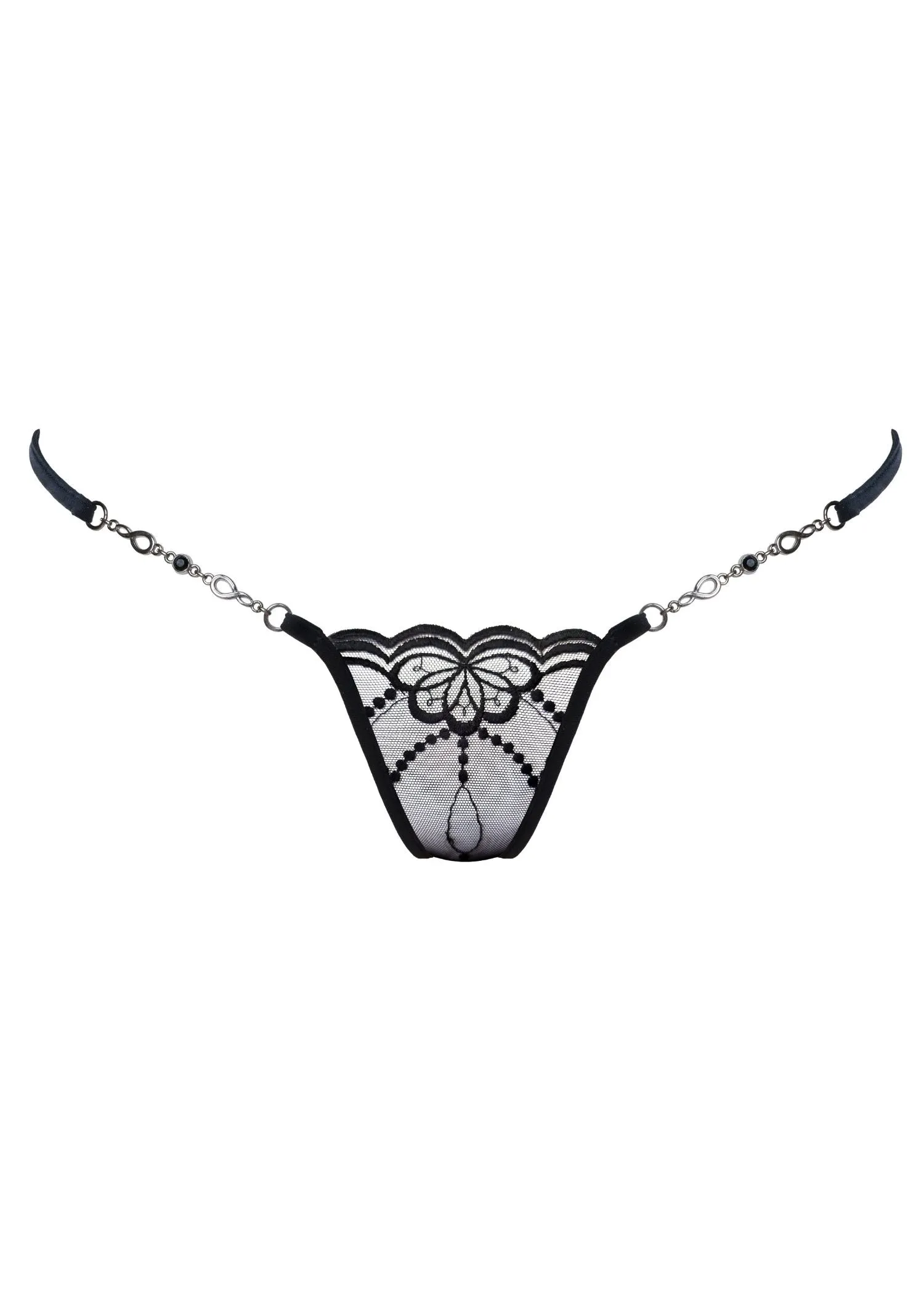 Butterfly in Black Luxury Mini G-String