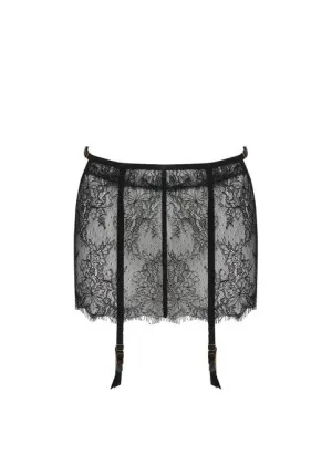 Camelia Skirt Suspender (Black)