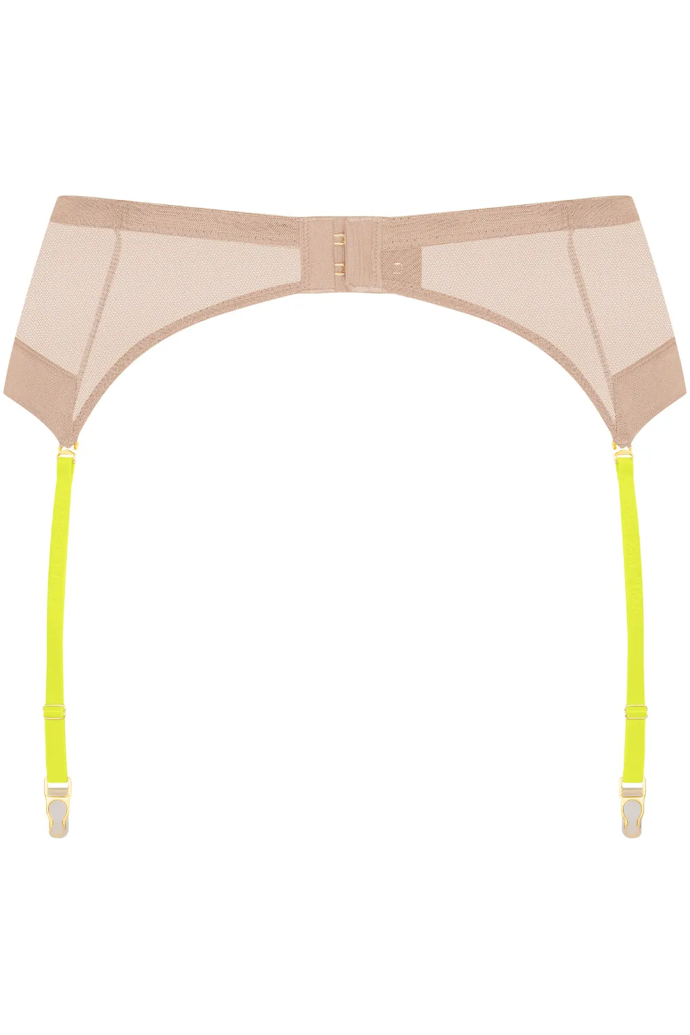 Corps à Corps Suspender Belt Vanilla/Neon Yellow