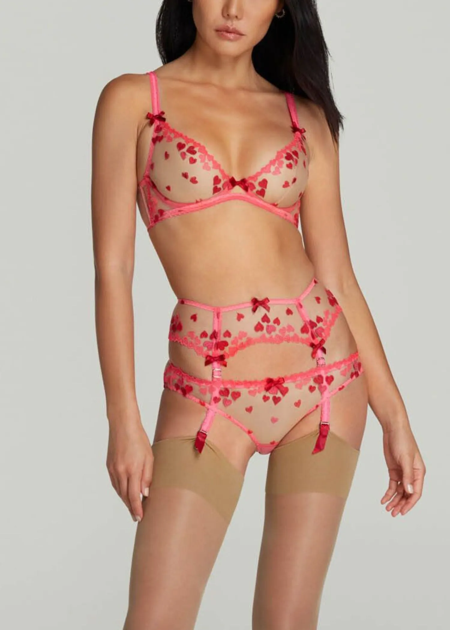 Cupid Suspender (Red / Pink)