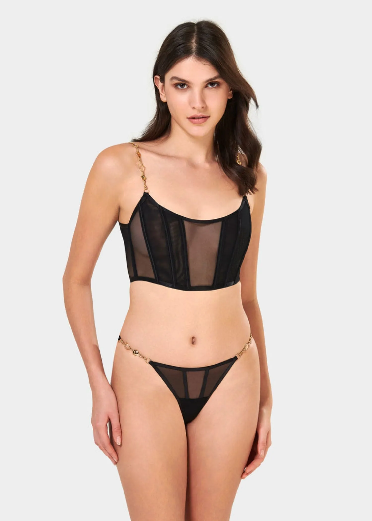 Emery Thong (Black/Gold)