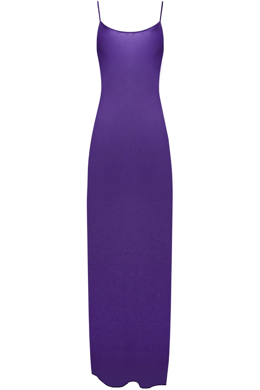 Fever Long Open Back Beach Dress in Purple
