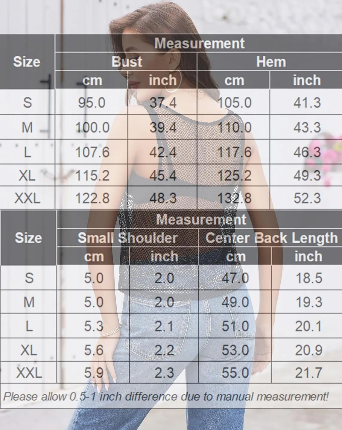 Fishnet Top Sleeveless Fishnet Blouses Shirt