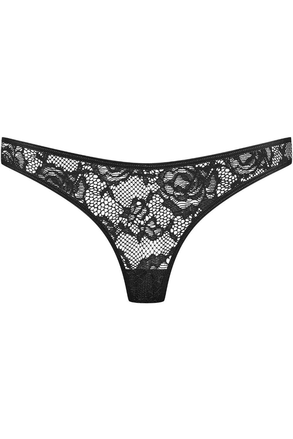 Flashback Lace Tanga Thong Black