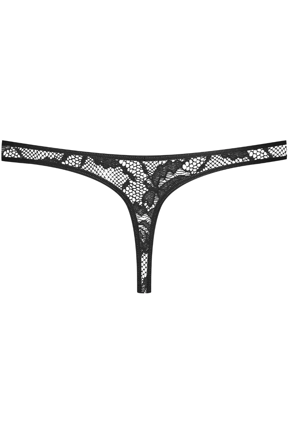 Flashback Lace Tanga Thong Black