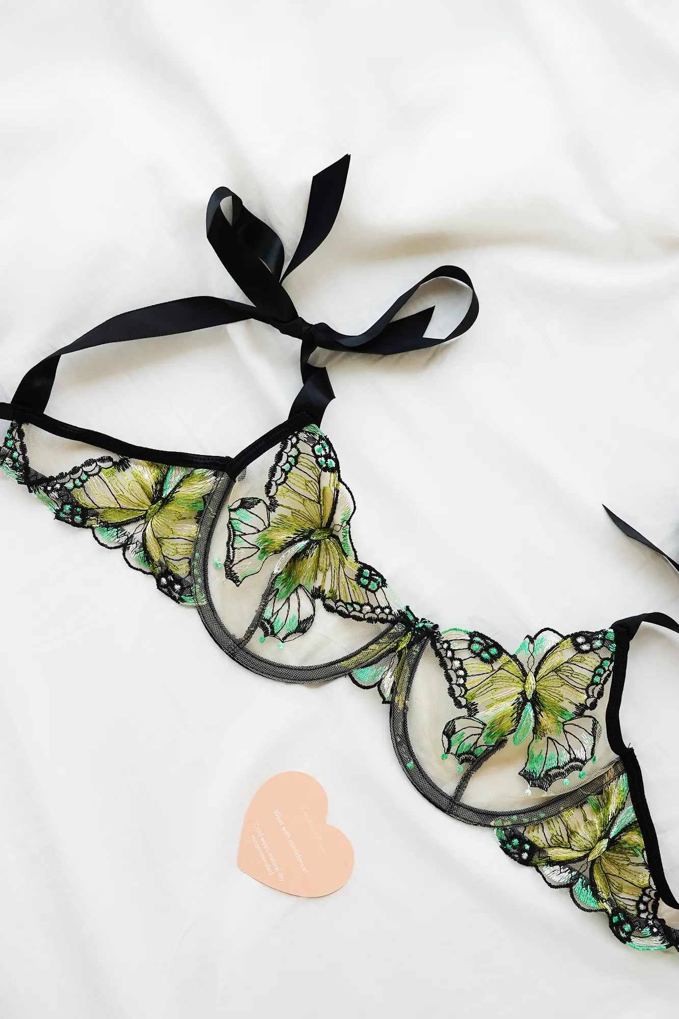 Green Butterflies Lingerie