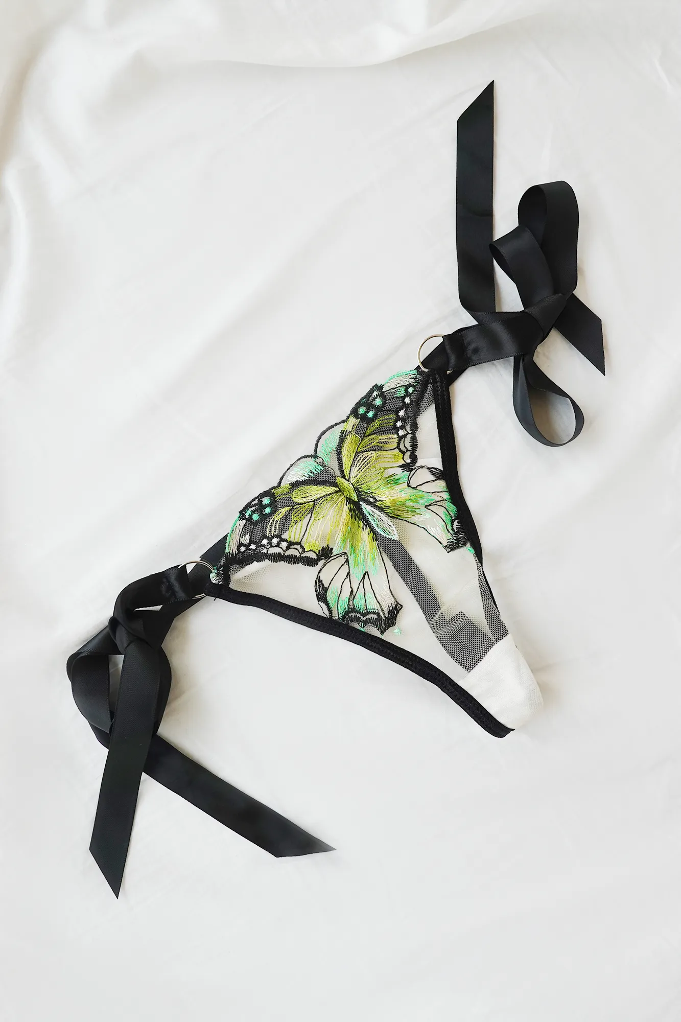 Green Butterflies Lingerie
