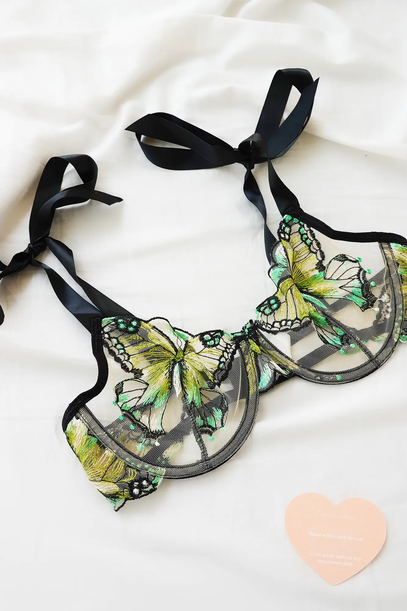 Green Butterflies Lingerie