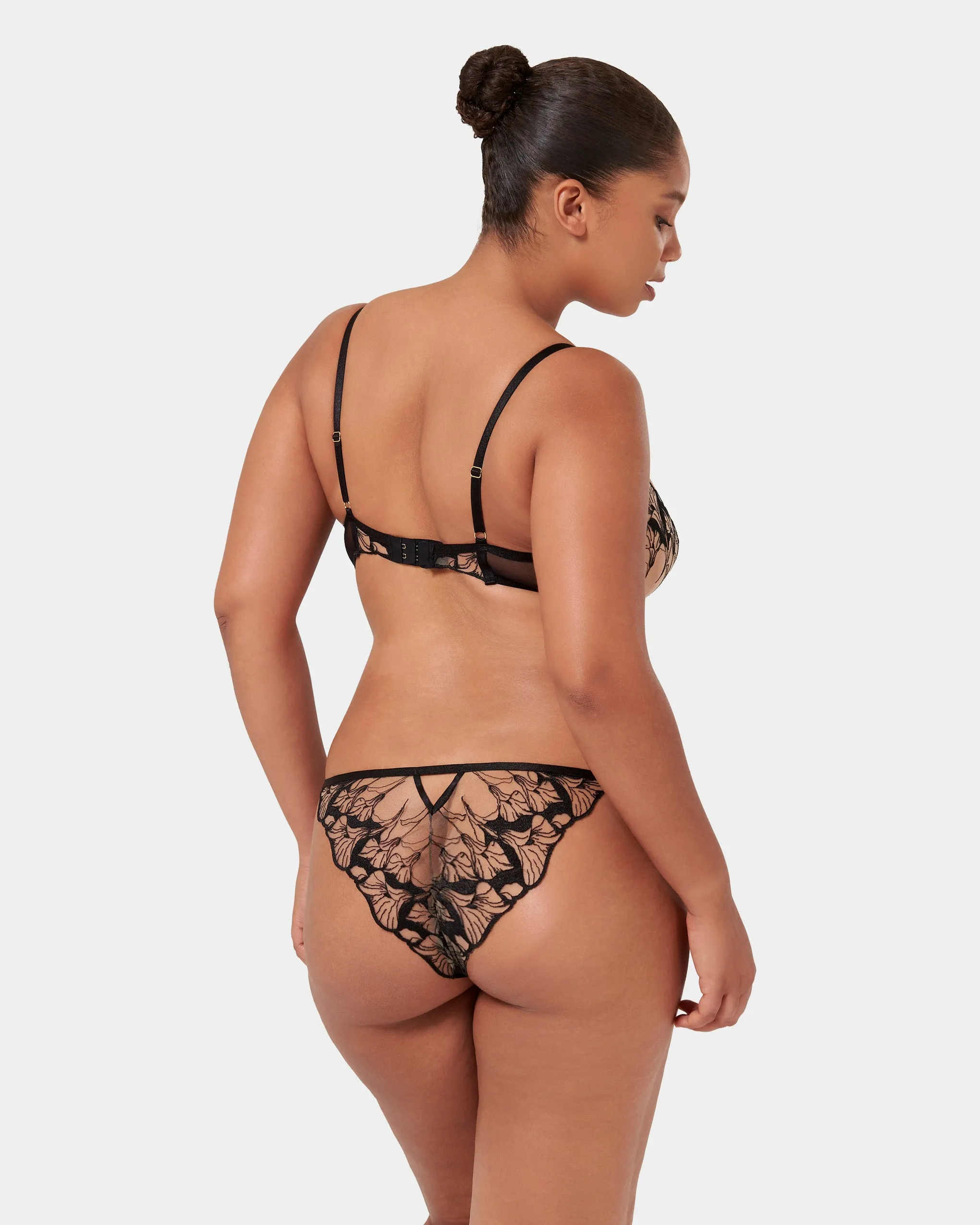 Kalmia Brief Black/Sheer