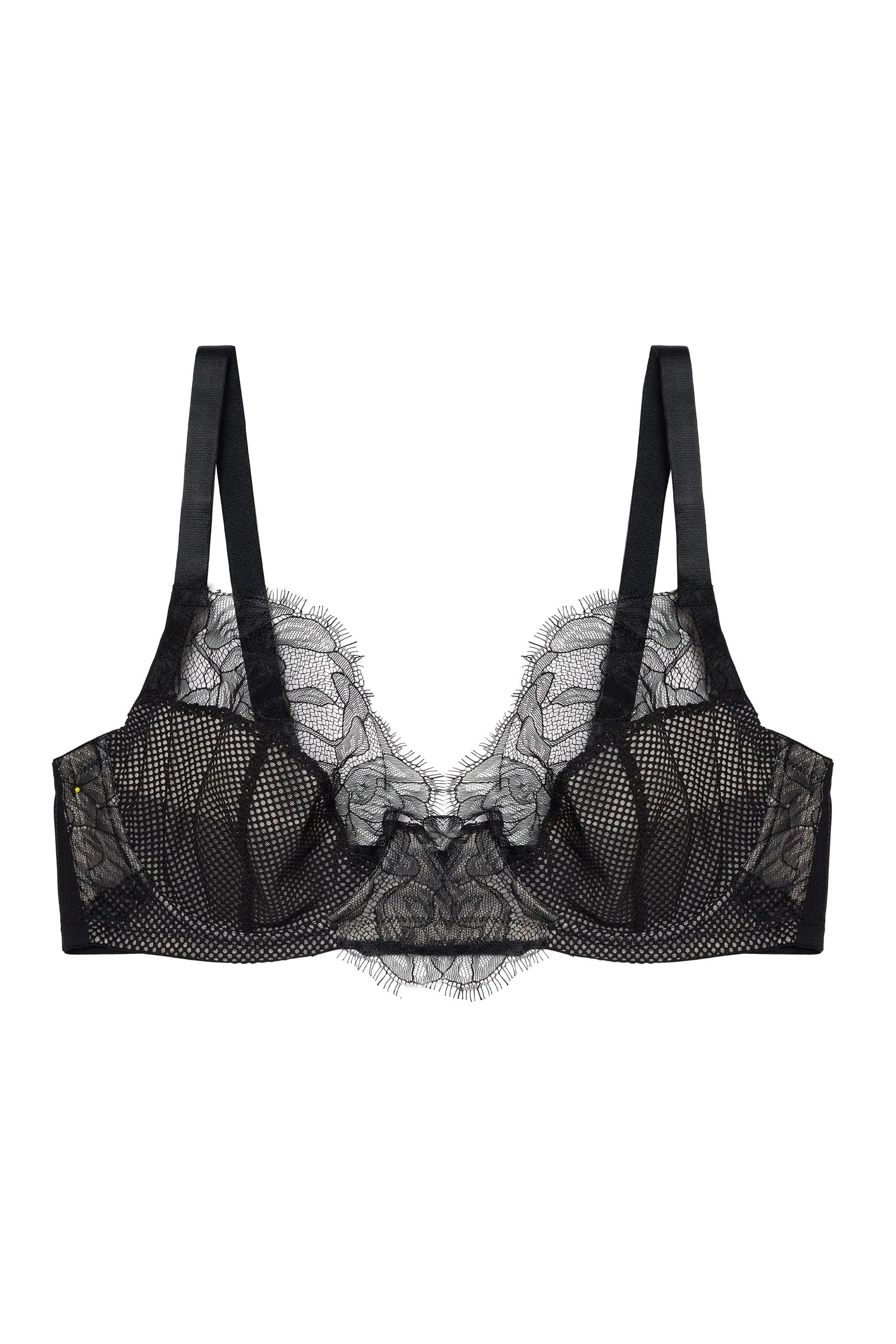 Khloe Black Floral Bra