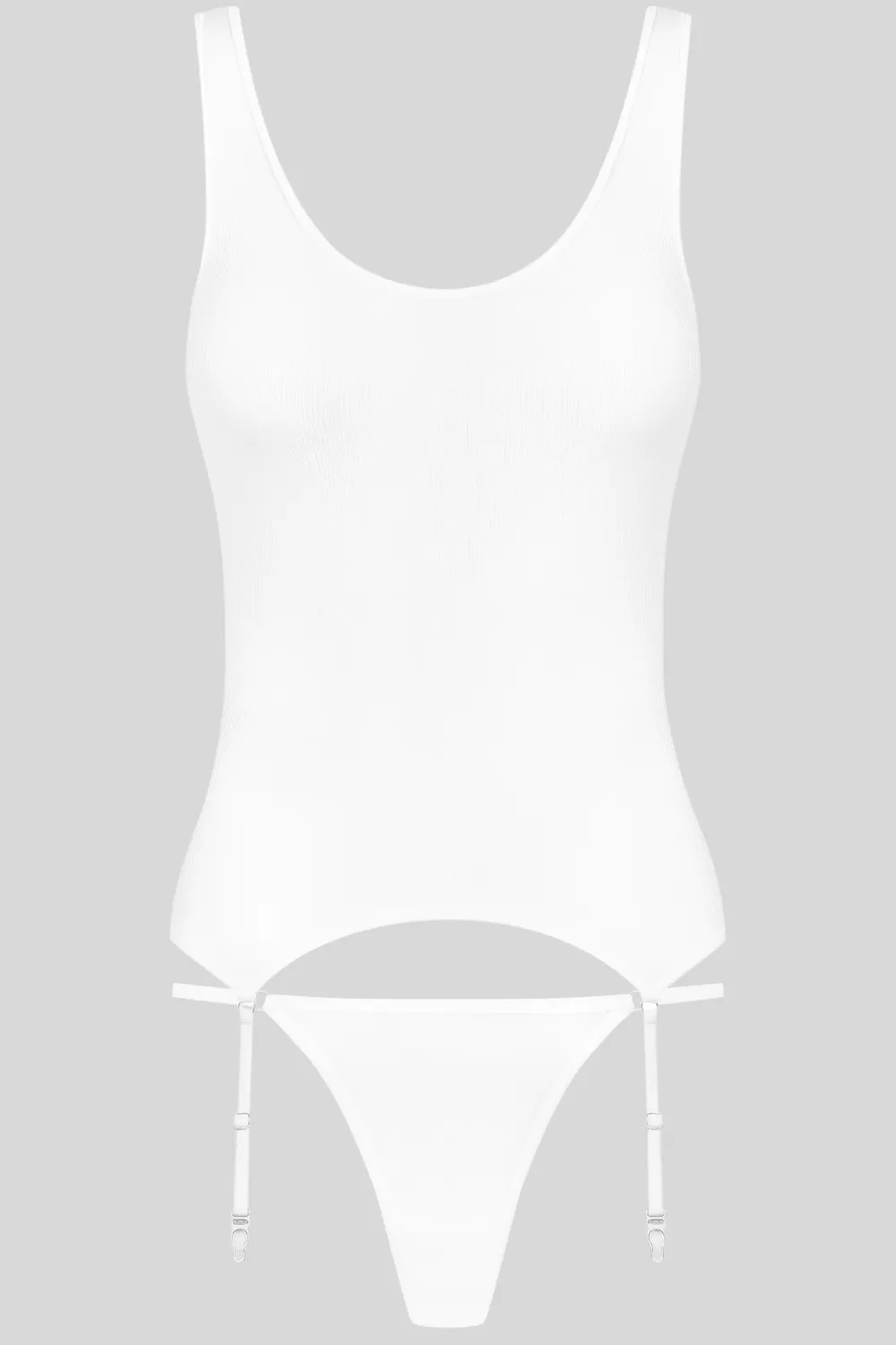 La Femme Amazone Suspender Top & Mini Thong