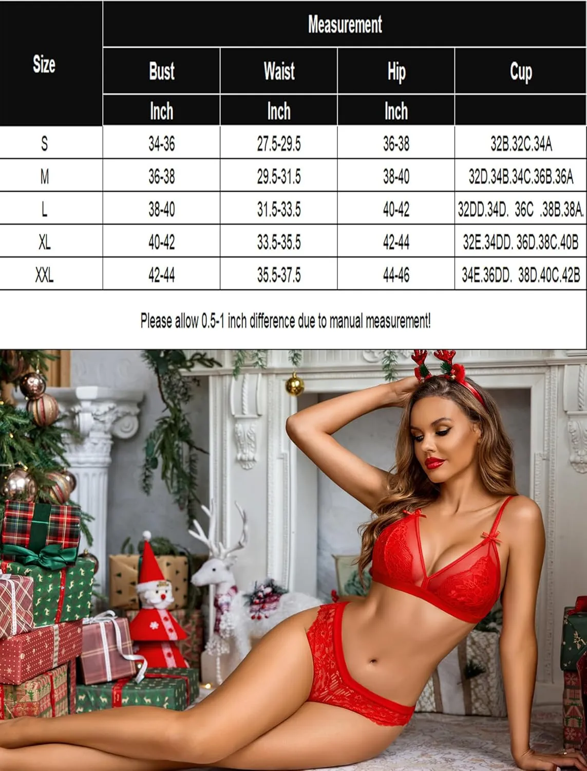 Lace Bra And Panty Set