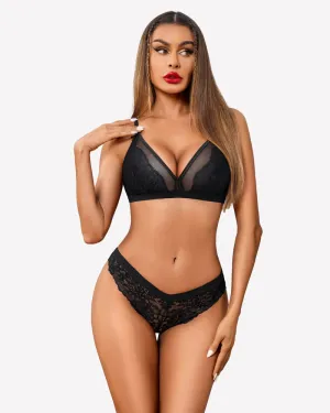 Lace Bra And Panty Set