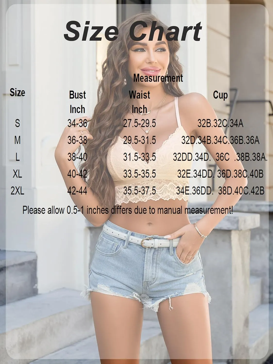 Lace Bra V Neck Racerback Cami Tank