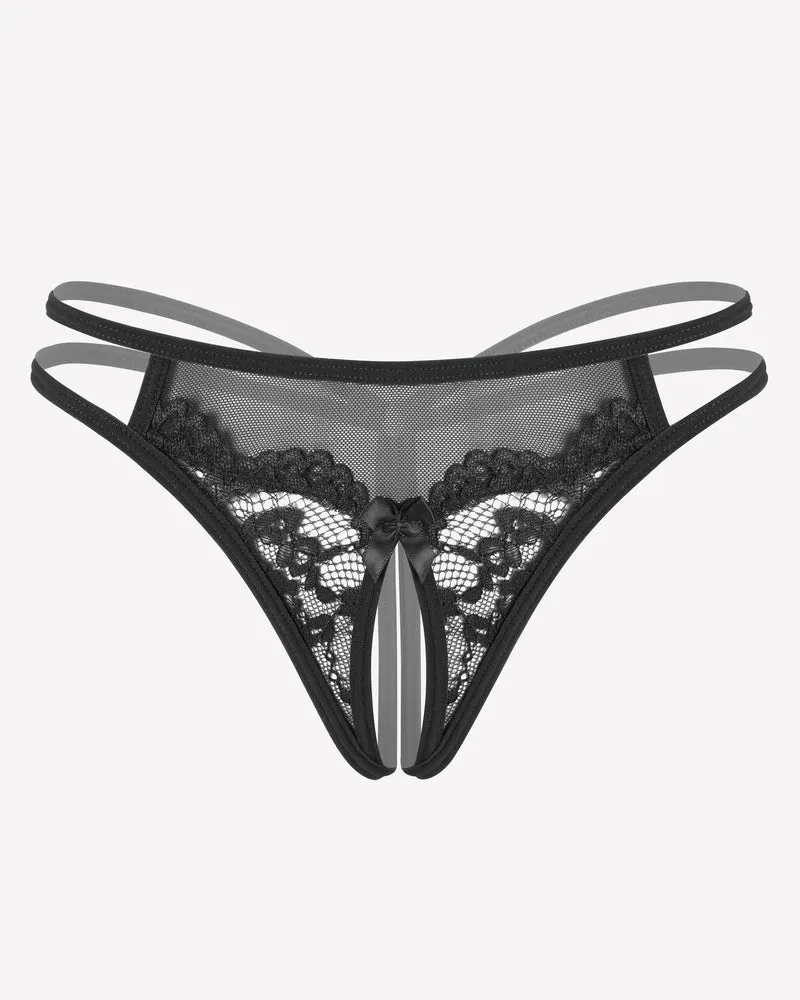 Lace Floral Lace Briefs G-String