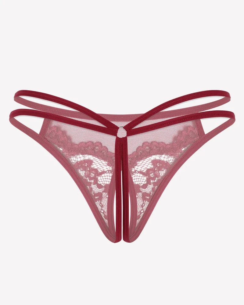 Lace Floral Lace Briefs G-String