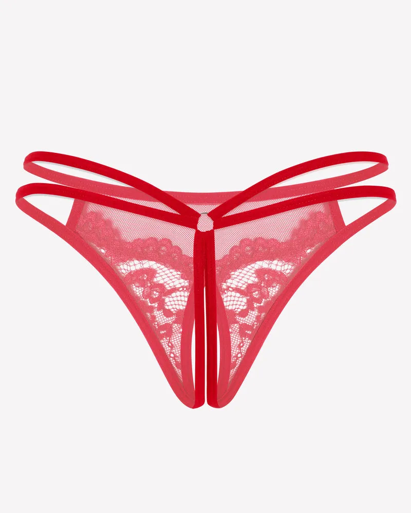 Lace Floral Lace Briefs G-String