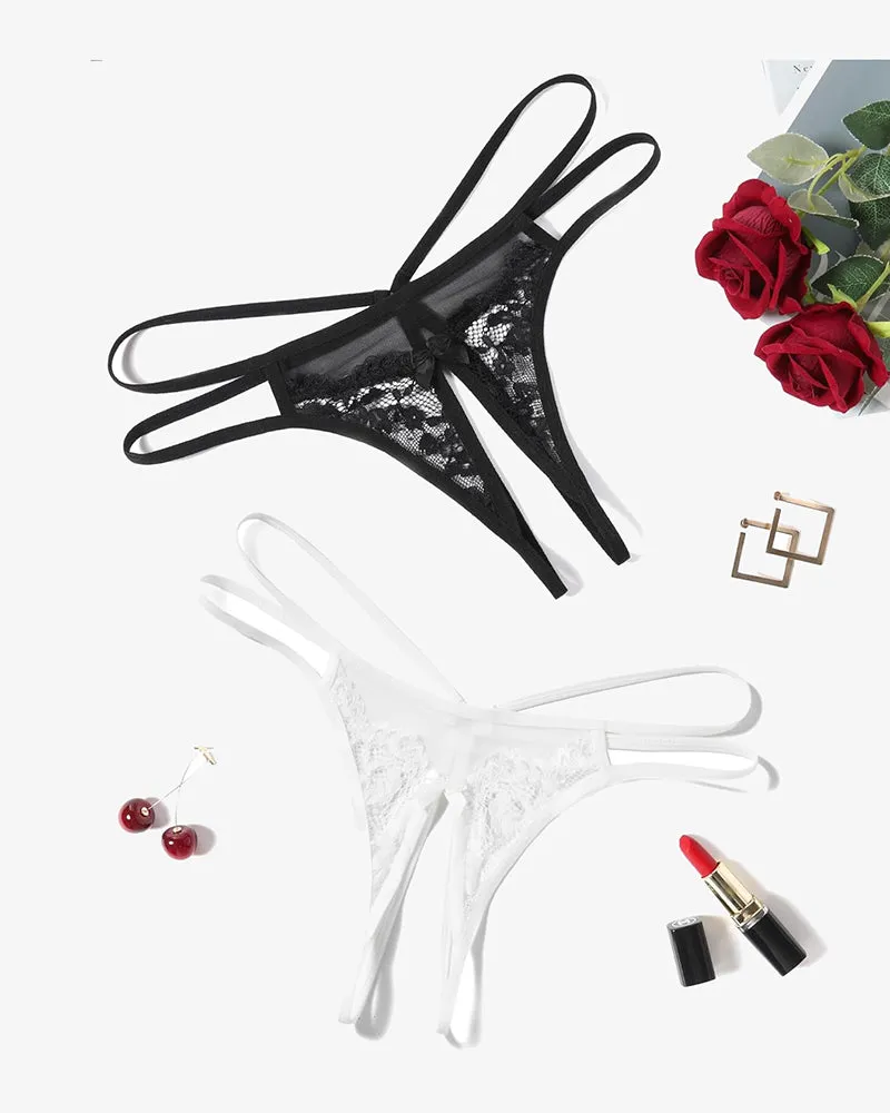 Lace Floral Lace Briefs G-String