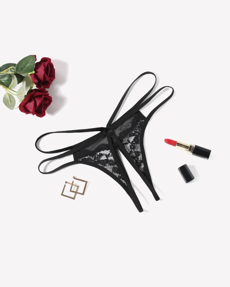 Lace Floral Lace Briefs G-String