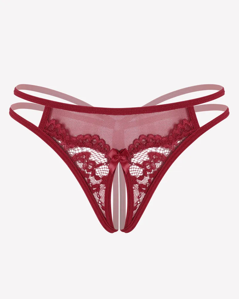 Lace Floral Lace Briefs G-String