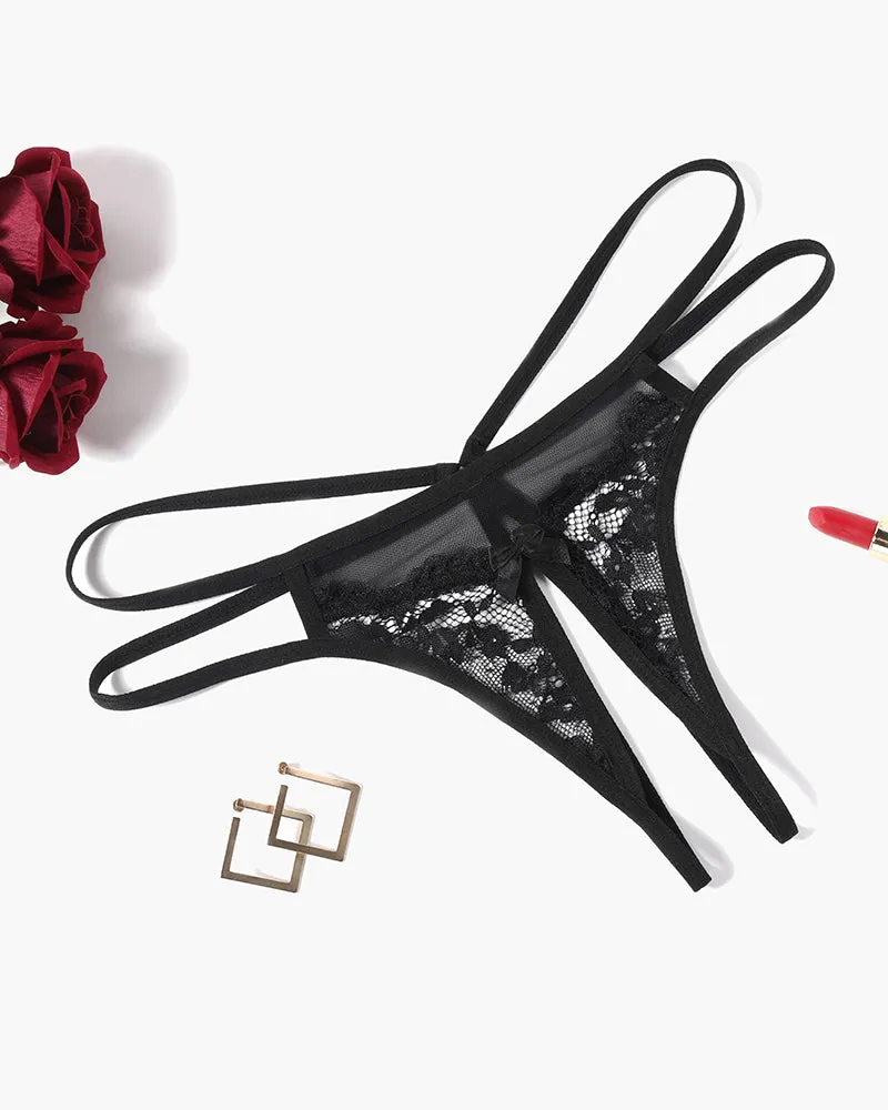 Lace Floral Lace Briefs G-String