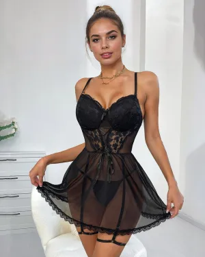 Lace Patchwork Nightdress