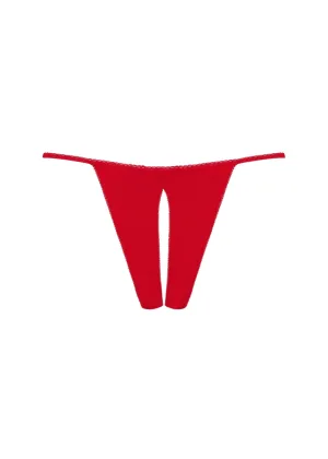 Le Petit Secret Openable Thong (Red)