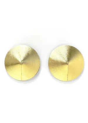 Leather Nipple Cover (Gold)