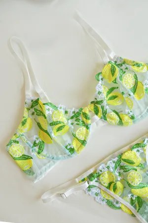 Lemon Lingerie Set