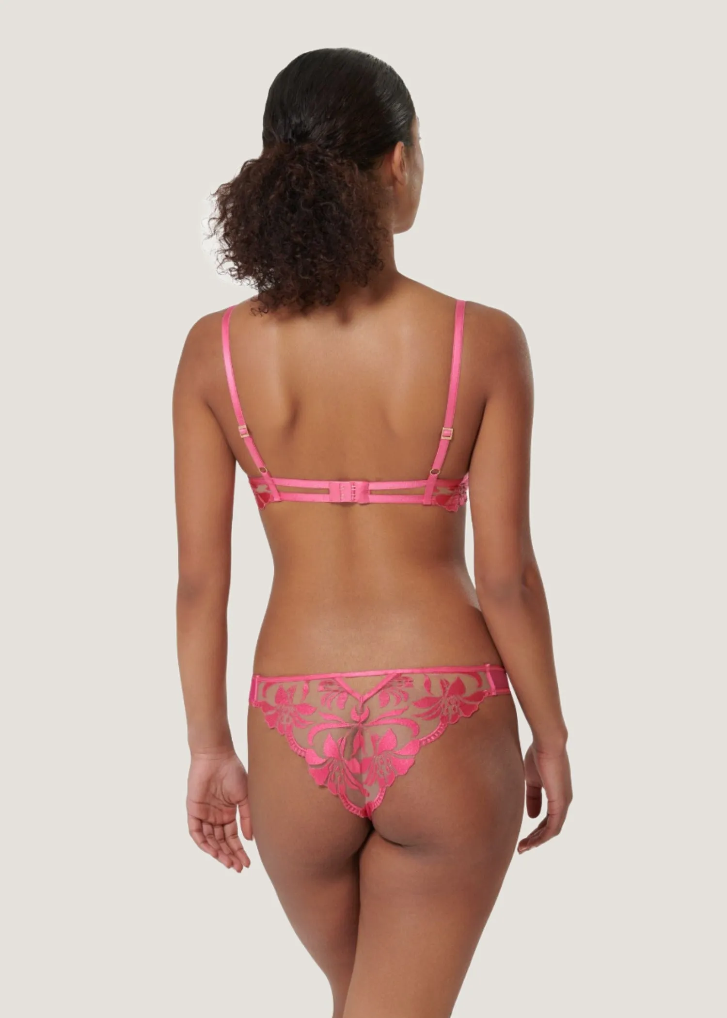 Leonora Panty (Fuchsia Pink/Sheer)