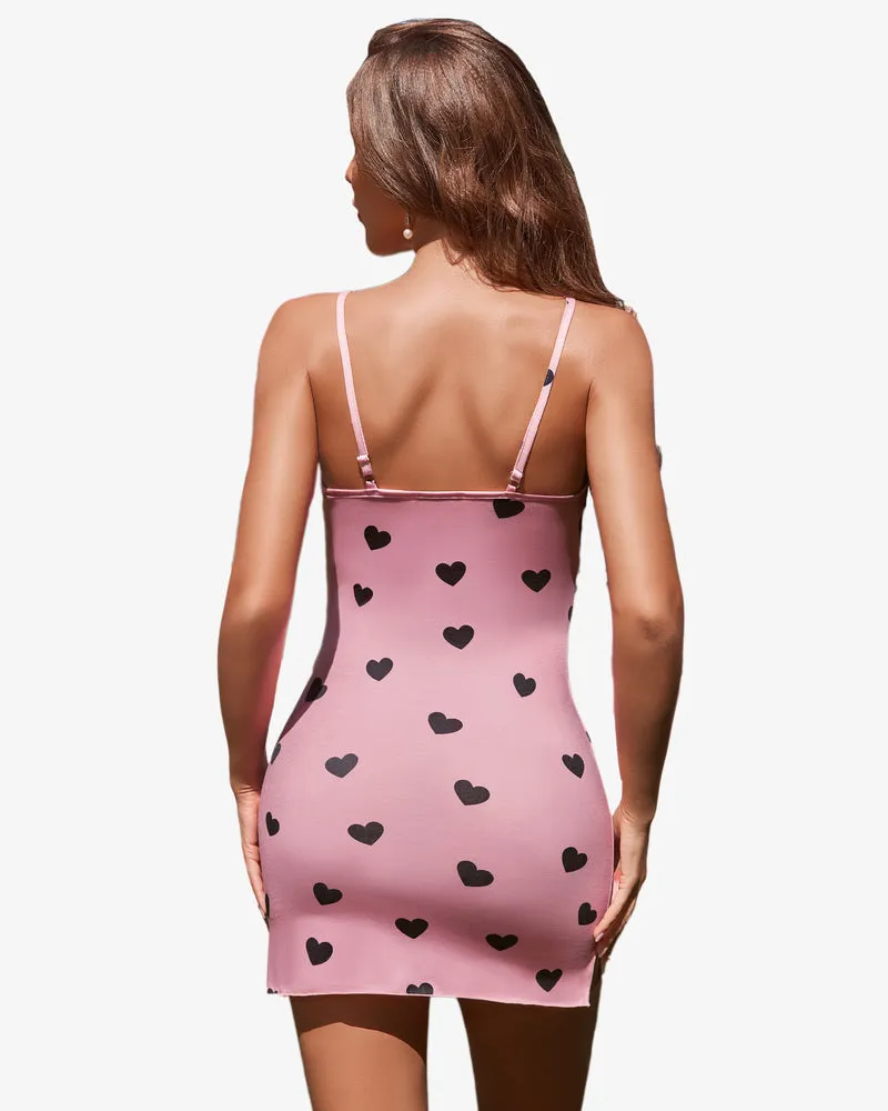 Leopard Lace Full Slips Chemise