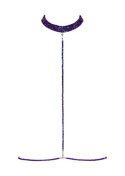 Les Fetiches - A Ton Cou Harness (Purple)