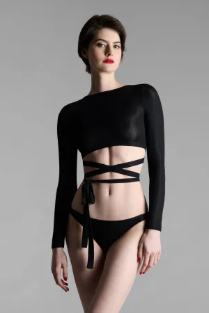 Long Sleeve Wrapover - La Femme Amazone