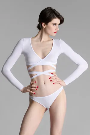 Long Sleeve Wrapover - La Femme Amazone