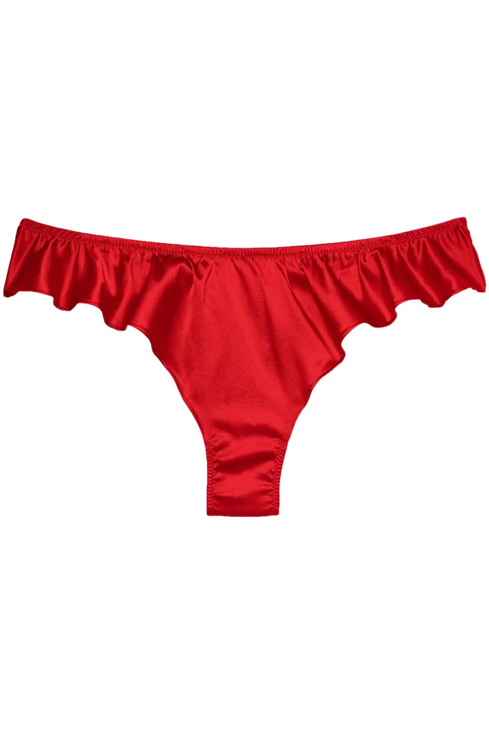 Luxe Silk Flutter Panty in Rouge
