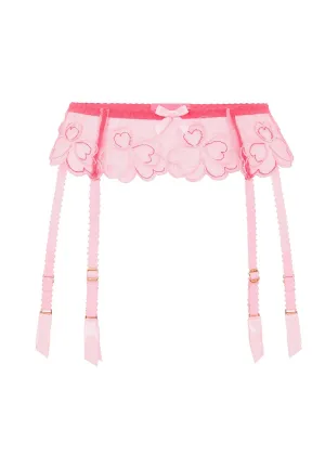 Maysie Suspender (Fuchsia / Baby Pink)
