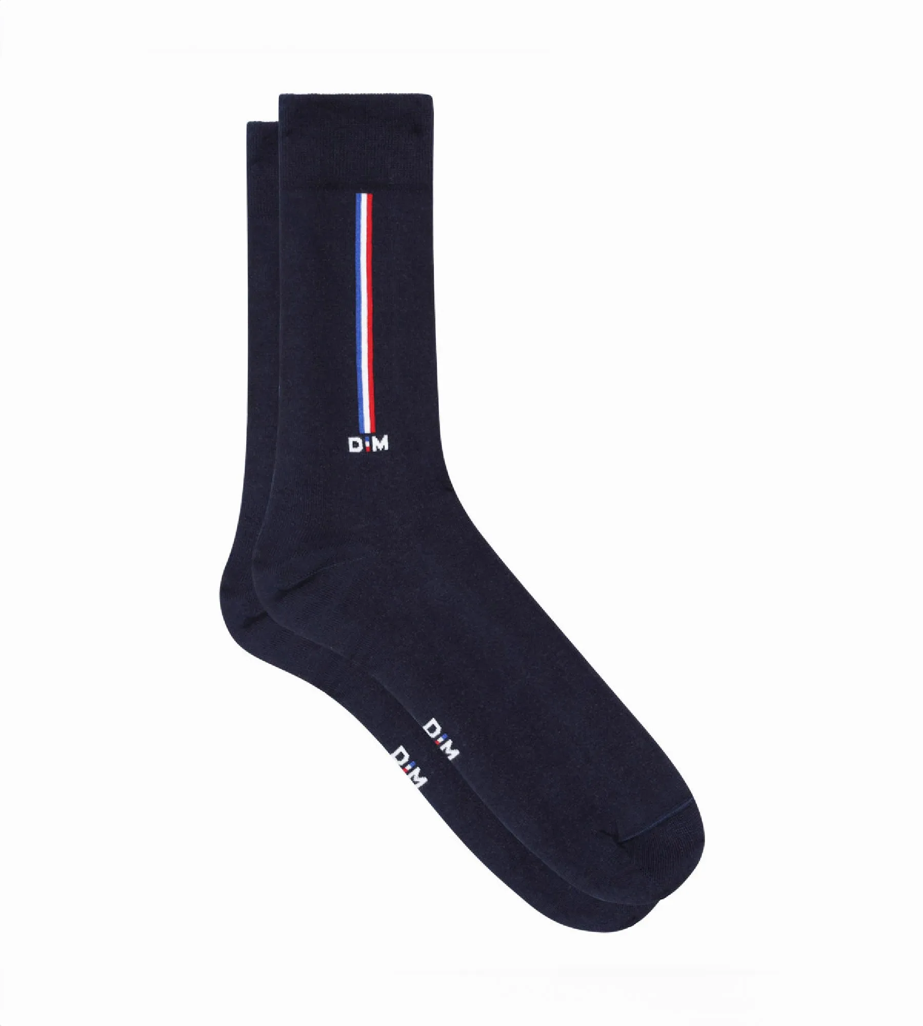 Men's blue cotton socks with flag pattern Monsieur Dim