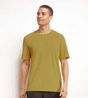 Men's sports T-shirt in breathable Olive Dim Move fabric