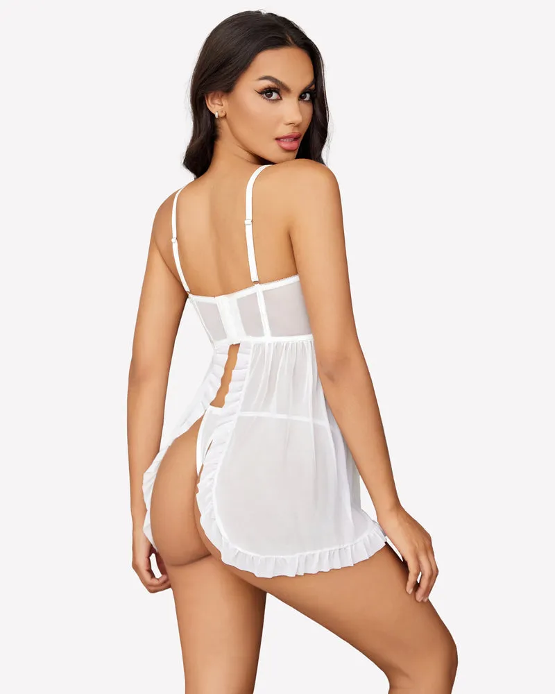 Mesh Babydoll Naughty Outfits