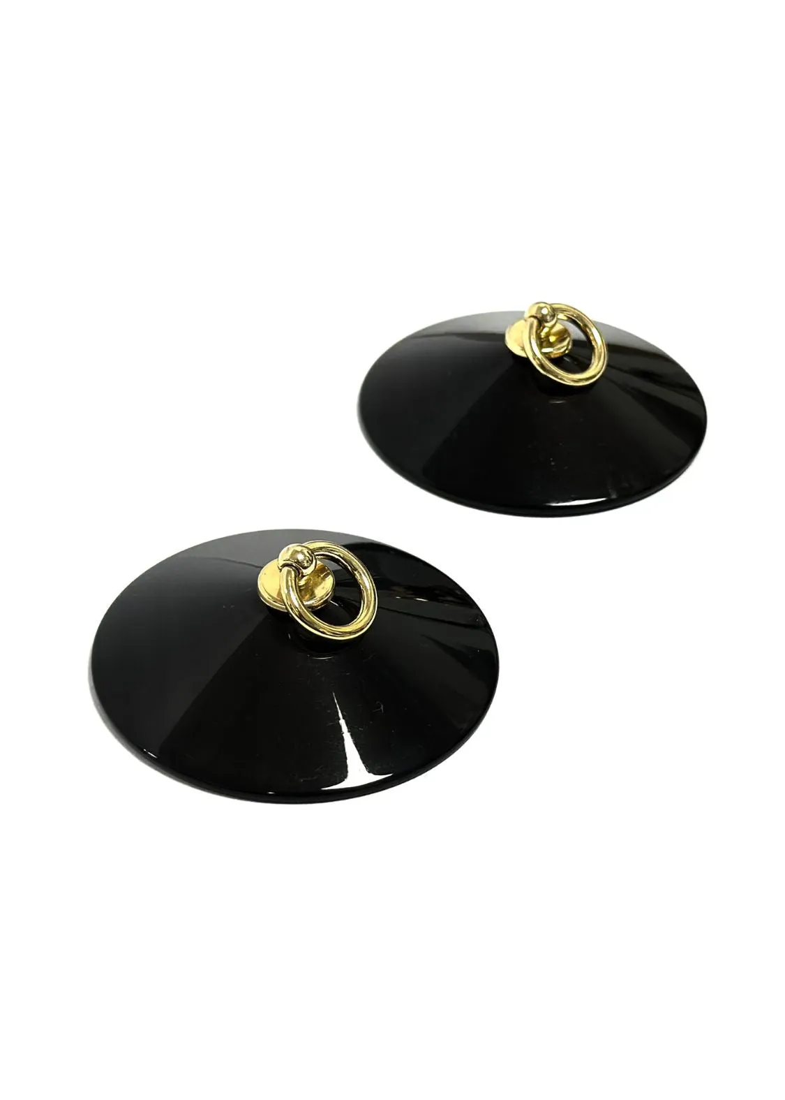 Mini Ring Nipple Cover (Black/Gold)