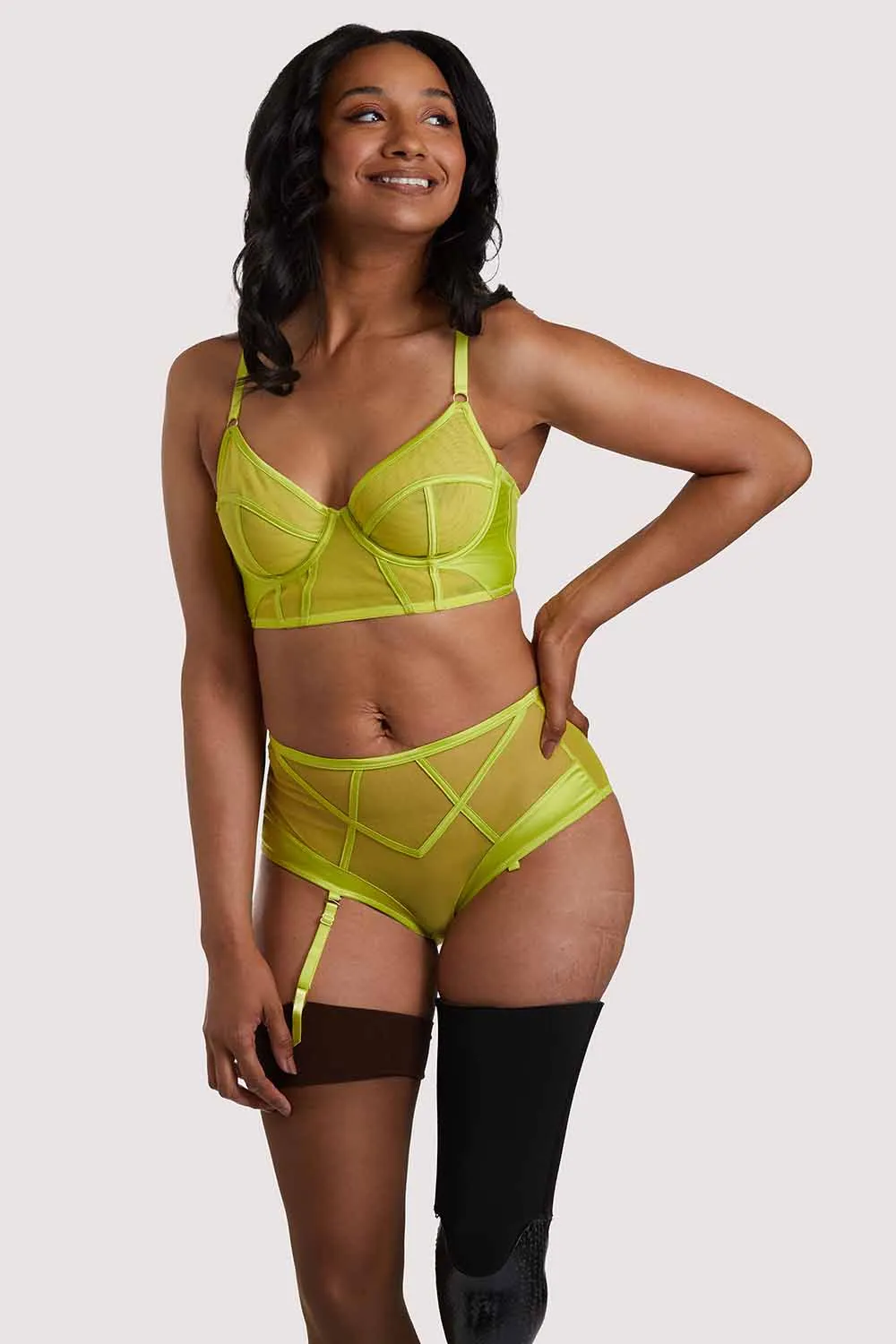Nahli Longline Lime Bra